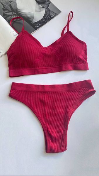 copy_Жіночий комплект топ і трусики Ribbed Comfort. оптом, 888/8/SM 888/8/SM фото