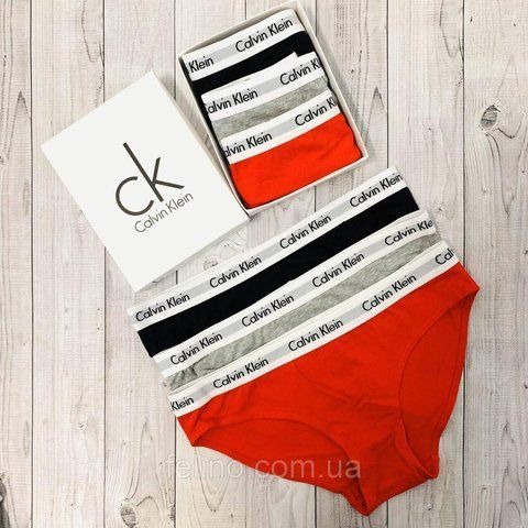 Жіночий набір білизни Calvin Klein жіночі трусики сліпи 3 шт. в упаковці l 1294066382 фото