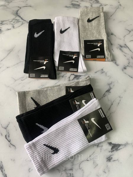 Шкарпетки чоловічі Nike 40-44р. гладь з принтом 2107408583 фото