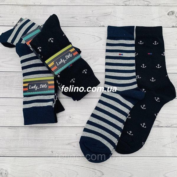 Шкарпетки чоловічі Lucky Socks 41-44р. гладь, класичні 1139340314 фото